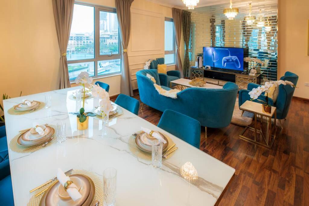 First Class 2Br With Full Burj Khalifa And Fountain View Dubai Eksteriør bilde