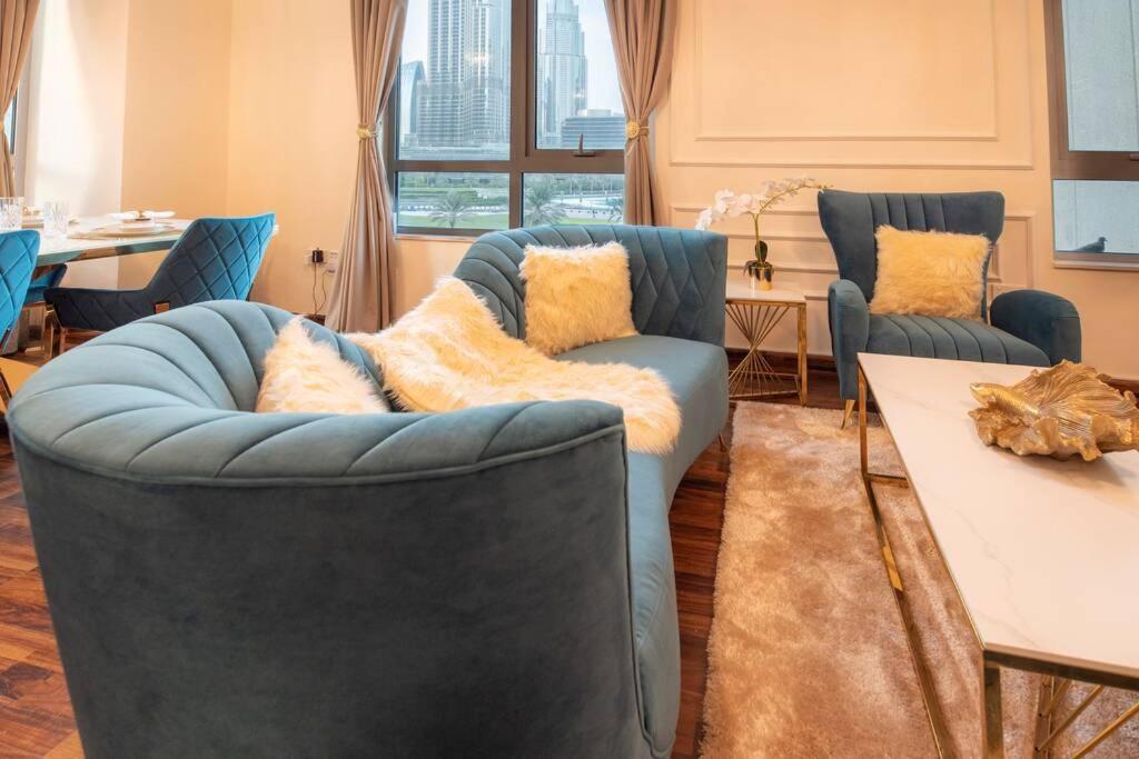 First Class 2Br With Full Burj Khalifa And Fountain View Dubai Eksteriør bilde